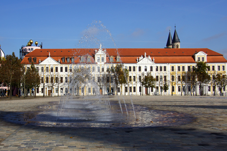 der Landtag in Magdeburg auf dem Domplatz